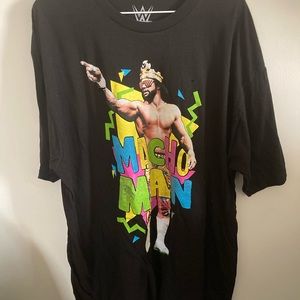 WWE macho man 80s style logo